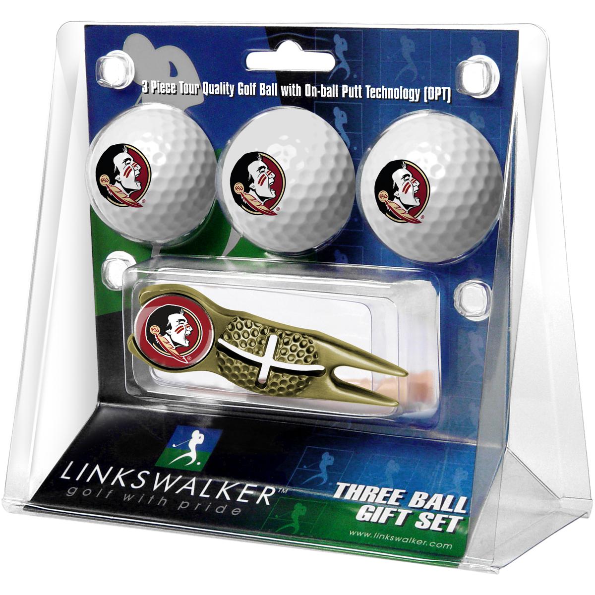 Officially Licensed LinksWalker Golf Ball & CH Divot Tool - FSU