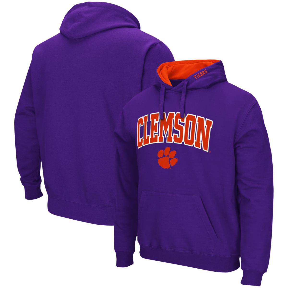 Officially Licensed Men s Colosseum Clemson Tigers Pullover Hoodie