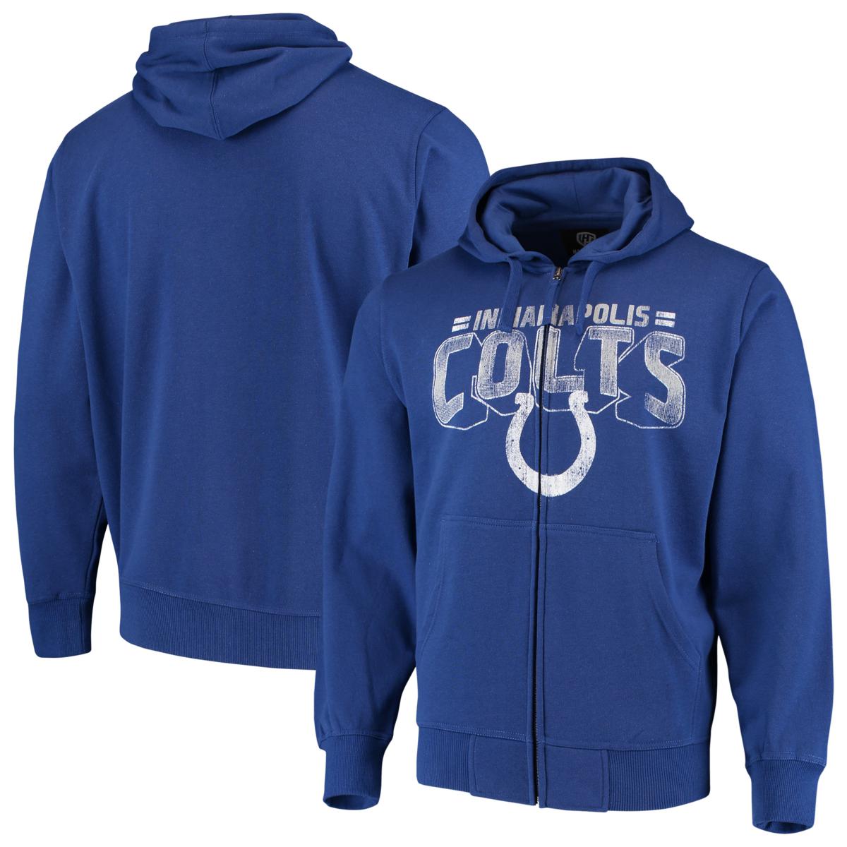 G-III Sports Mens NY Giants Hoodie Sweatshirt, Blue, Large