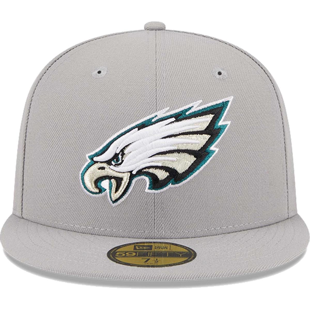 Men's New Era White Philadelphia Eagles Omaha 59FIFTY