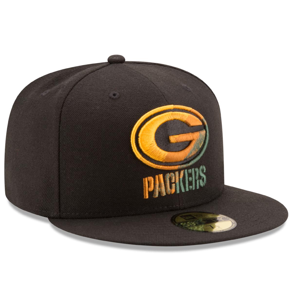 Green Bay Packers New Era City Describe 59FIFTY Fitted Hat - Gray