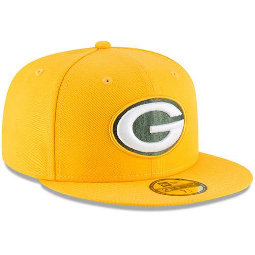 Men's New Era Green Bay Packers White on White 59FIFTY Fitted Hat