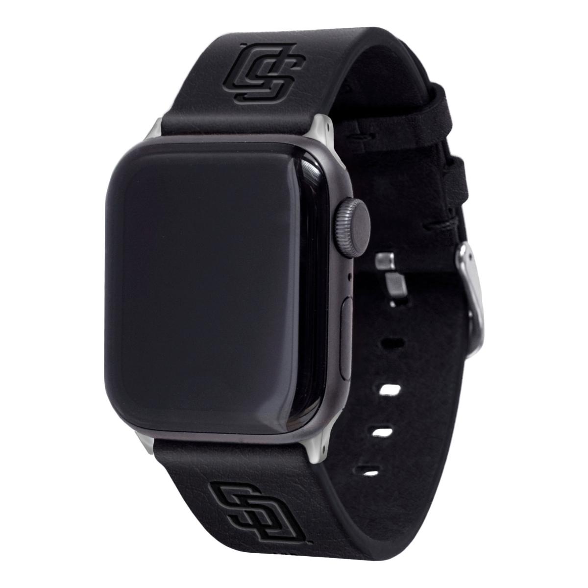 Officially Licensed MLB Apple Watch Leather Band 38/40mm - San Diego