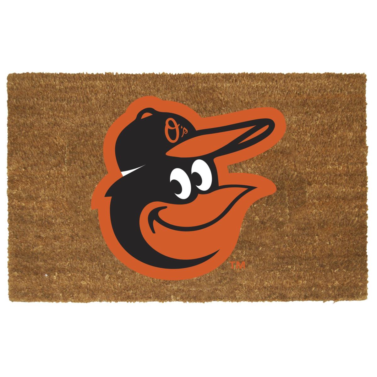 Officially Licensed MLB Colored Logo Door Mat - Orioles