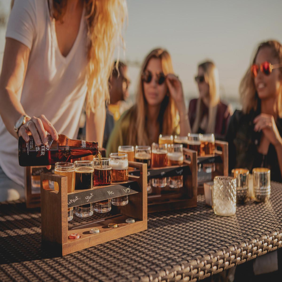 Picnic Time Los Angeles Dodgers Pilsner Beer Glass Box Set