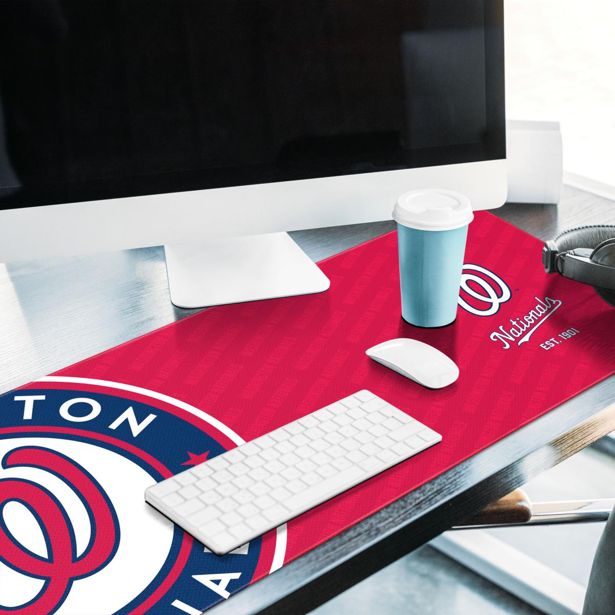 Officially Licensed MLB Logo Series Desk Pad - Washington Nationals