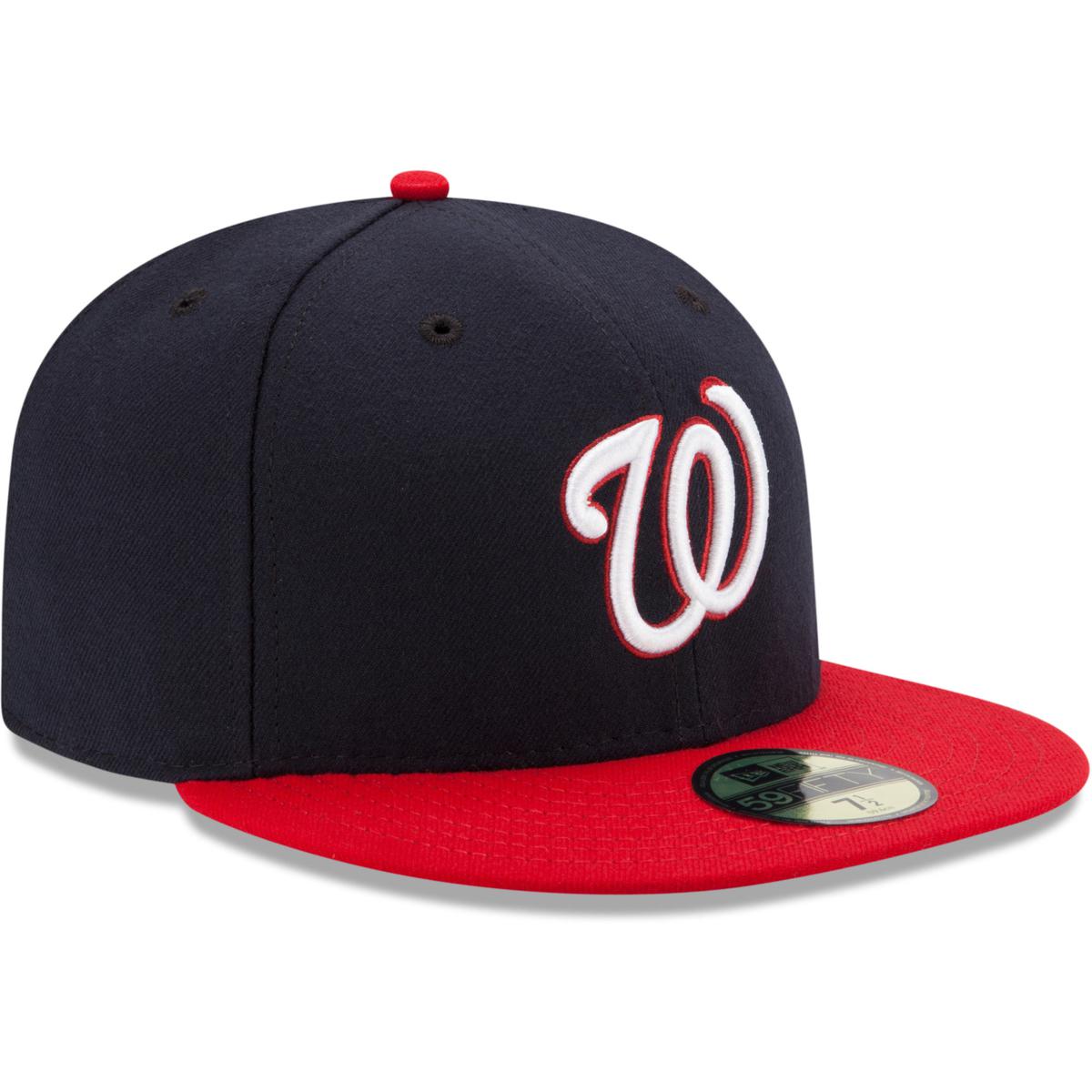 New Era Washington Nationals ALT 3 59Fifty Fitted Hat (Red/Navy) MLB Cap