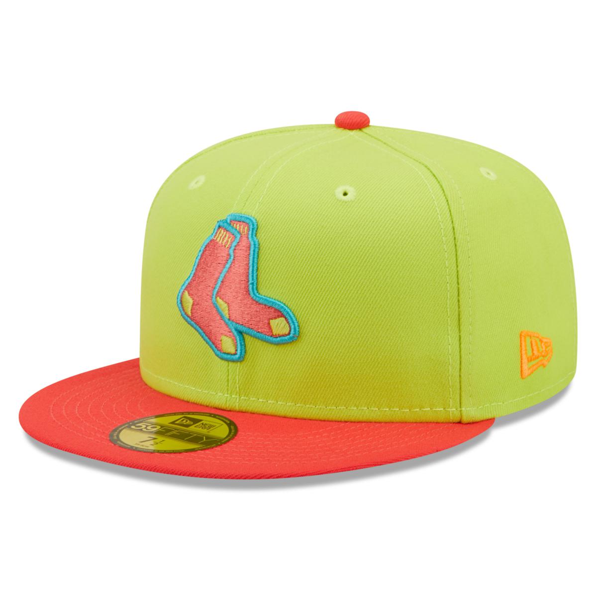 New Era 59FIFTY Boston Red Sox Fitted Cap Black / Cyber Yellow