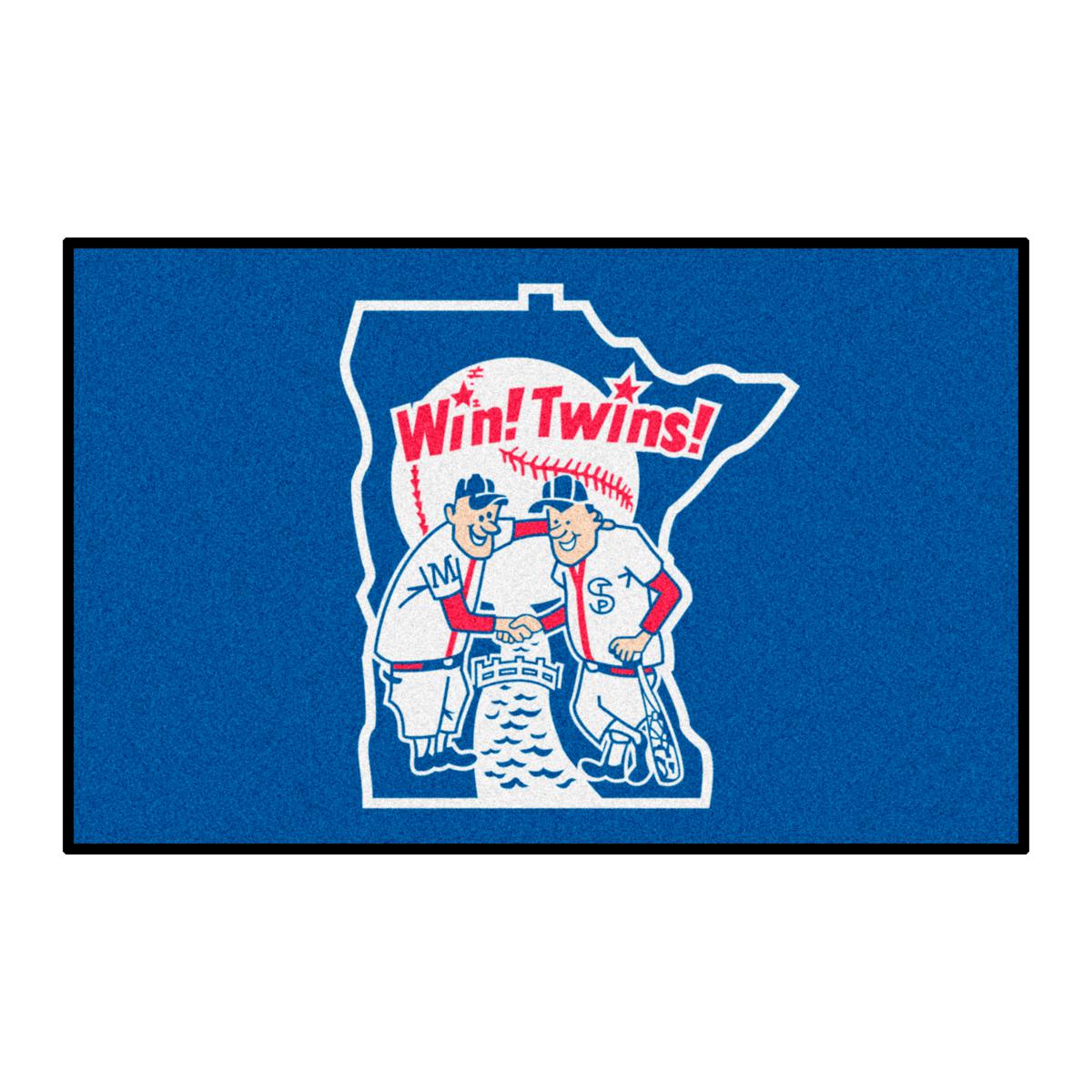 Minnesota Twins Baseball Mat - Retro Collection