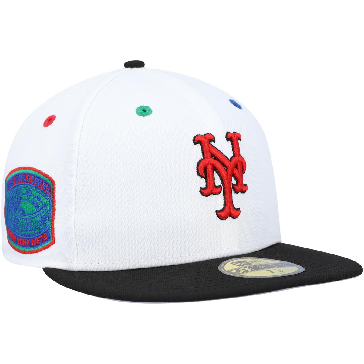 Officially Licensed Fanatics MLB Men's Mets White on White Hat