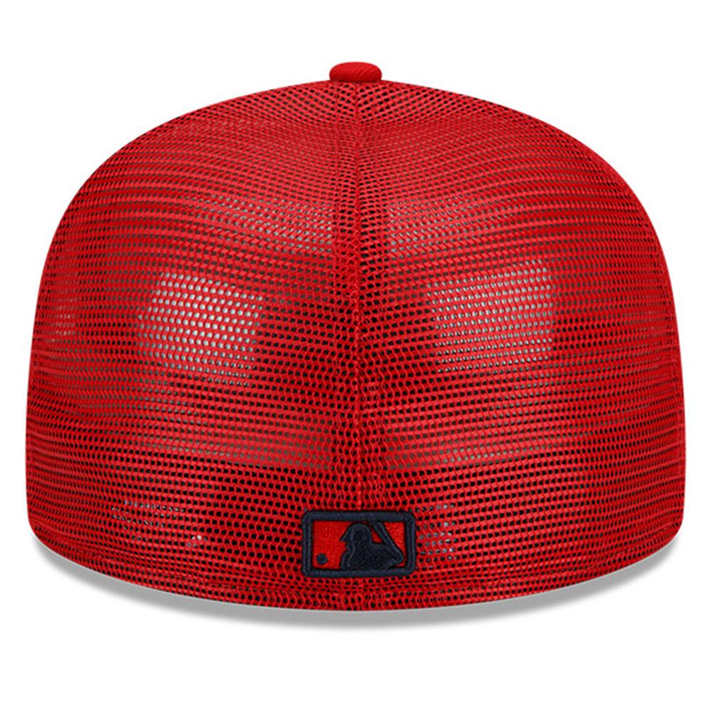 Boston Red Sox New Era 2023 Official Batting Practice 59FIFTY Trucker Cap