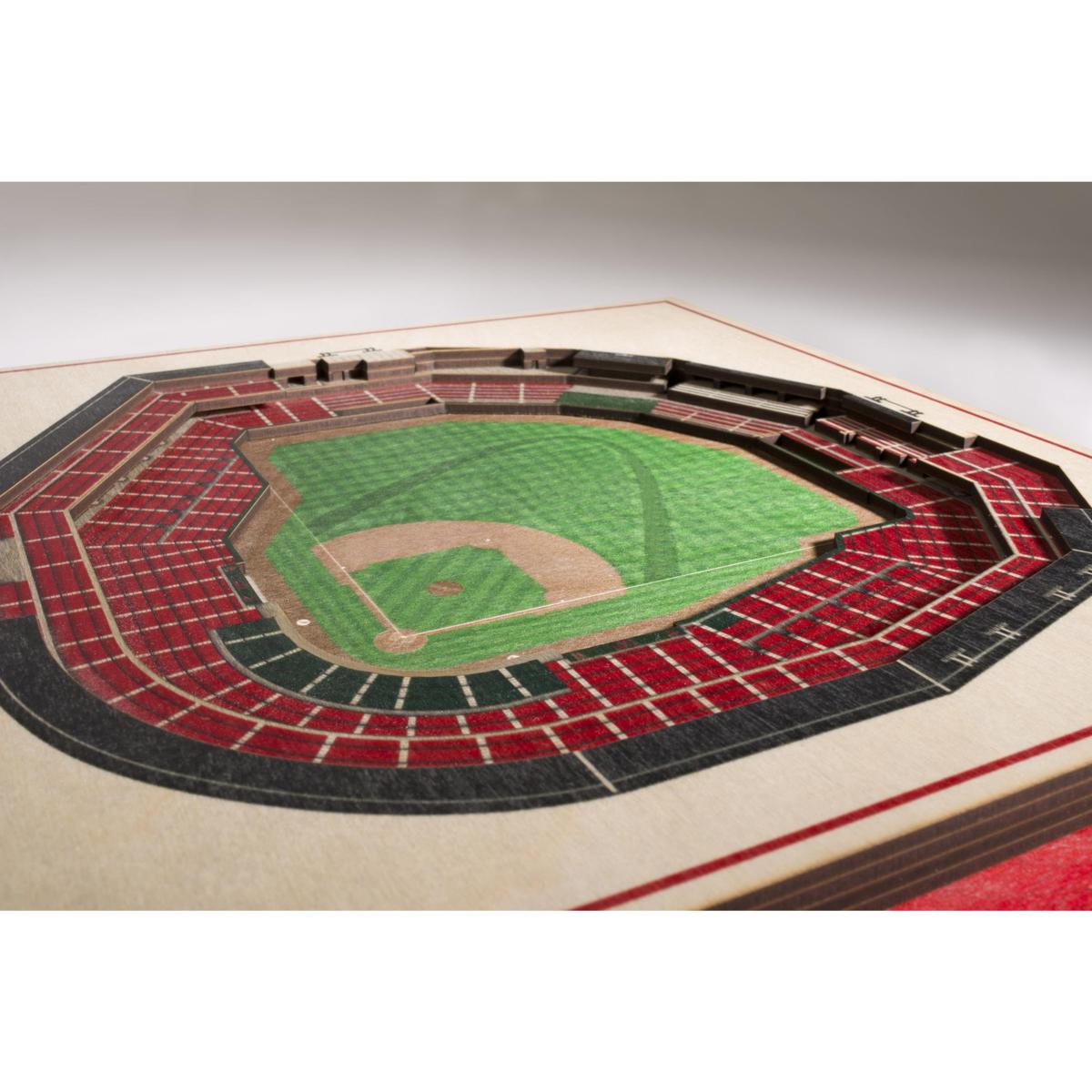 YouTheFan MLB St. Louis Cardinals 25 Layer Stadiumviews 3D Wooden