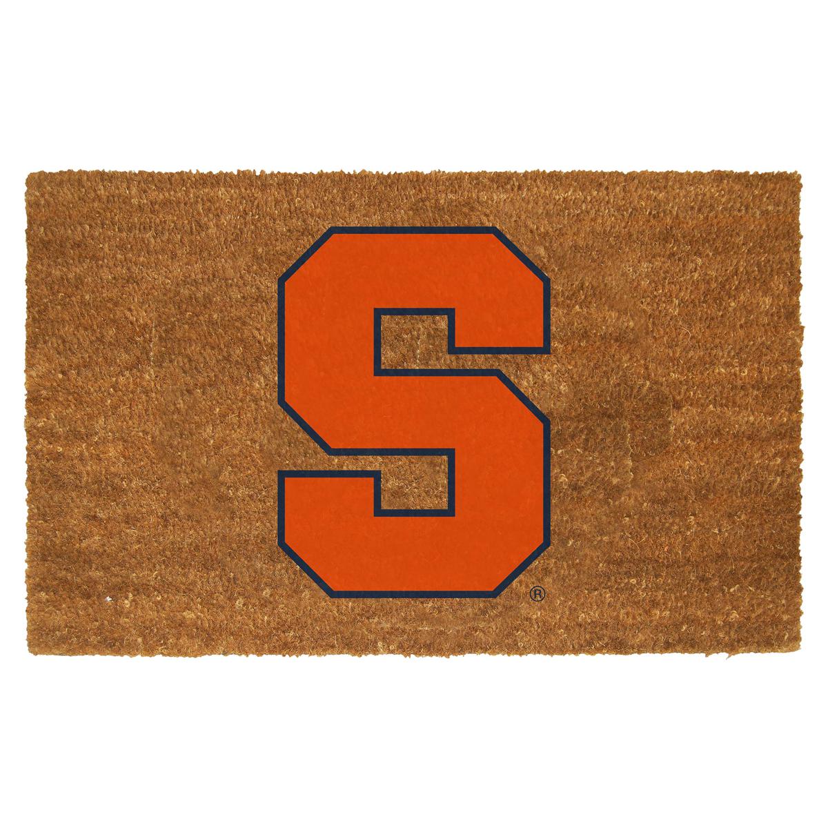 Officially Licensed NCAA Colored Logo Door Mat - Syracuse