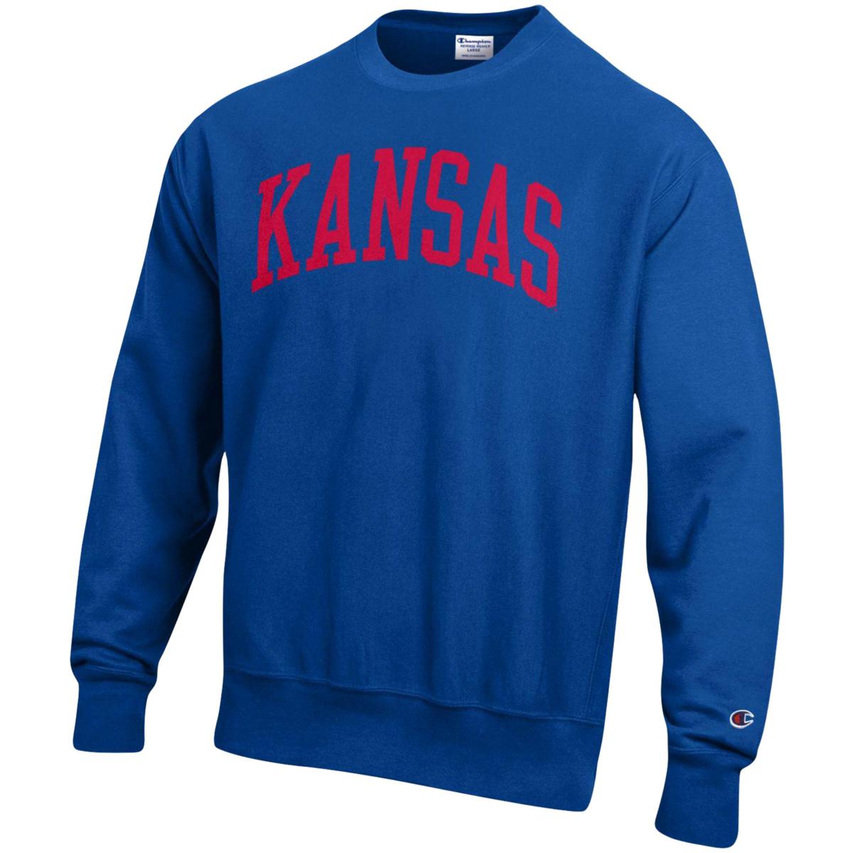 Kansas jayhawks crewneck clearance sweatshirt