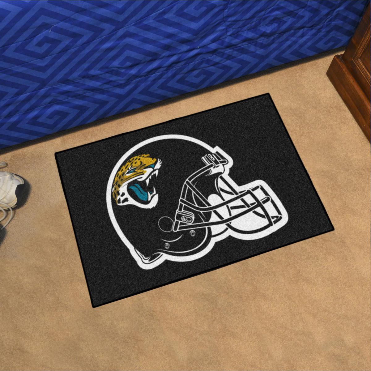 Officially Licensed NFL 19 x 30 Helmet Logo Starter Mat - Jaguars