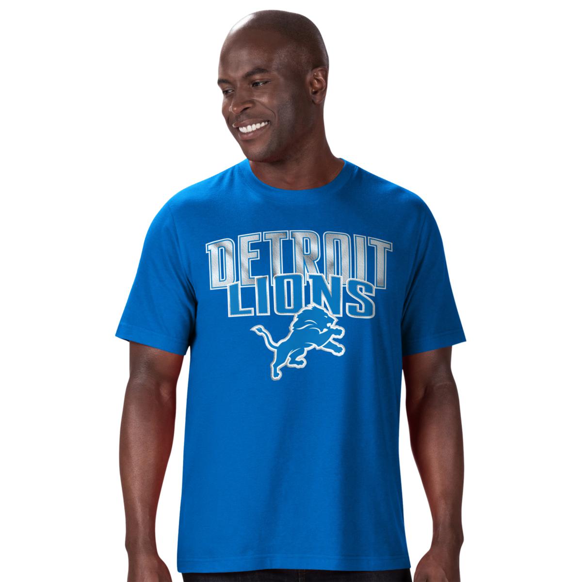 Detroit Lions Sparkle Christmas Graphic T-Shirt - Mens