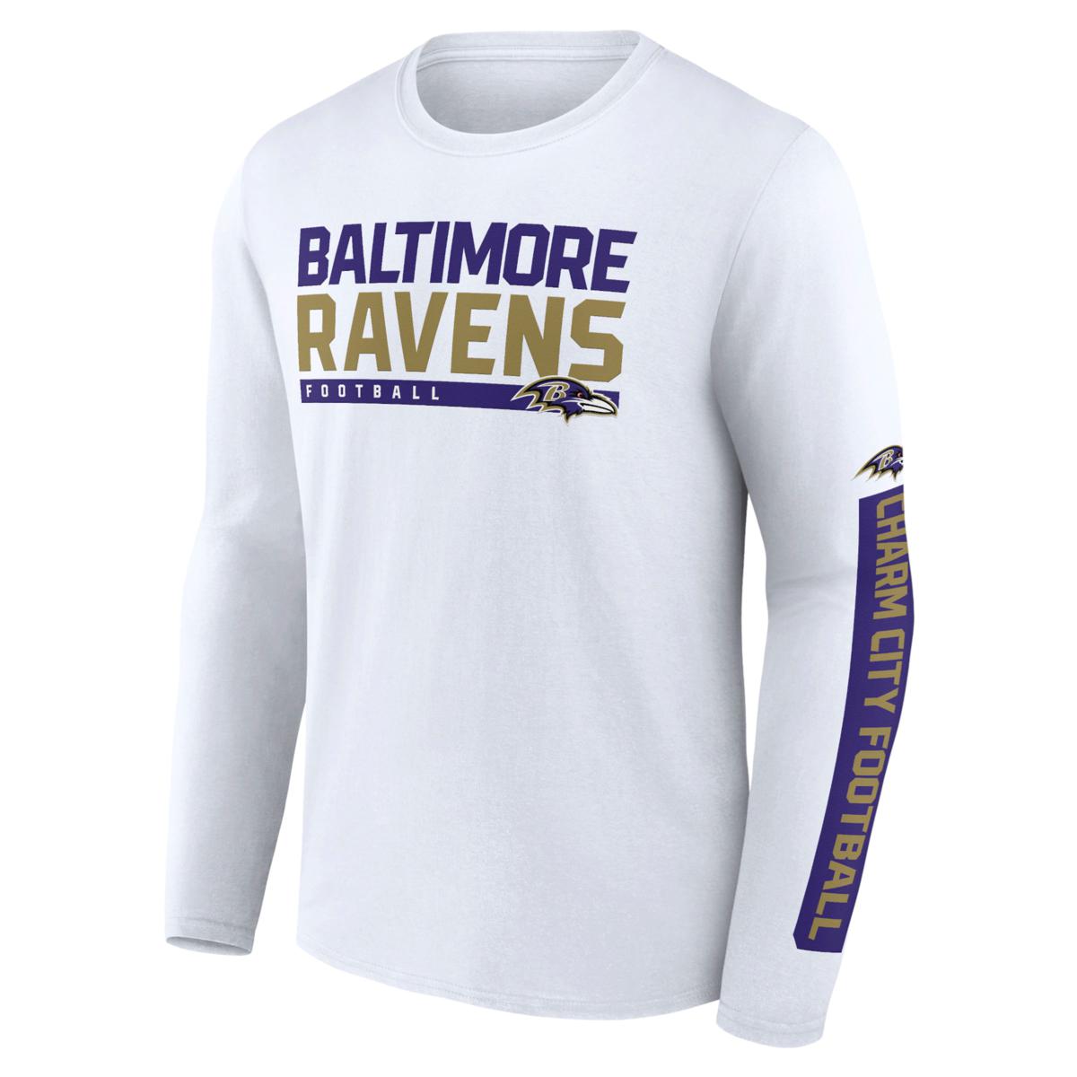 Unisex Fanatics Signature Gray Baltimore Ravens Super Soft Long Sleeve  T-Shirt