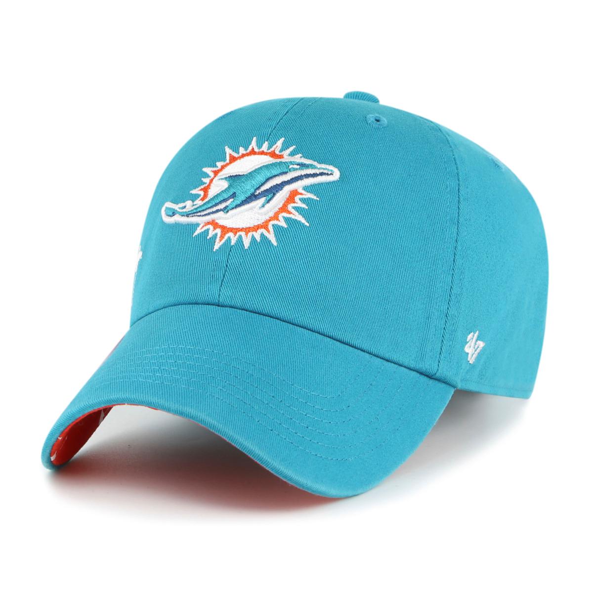 Men's Dolphins Aqua NFL Omaha 59FIFTY Hat