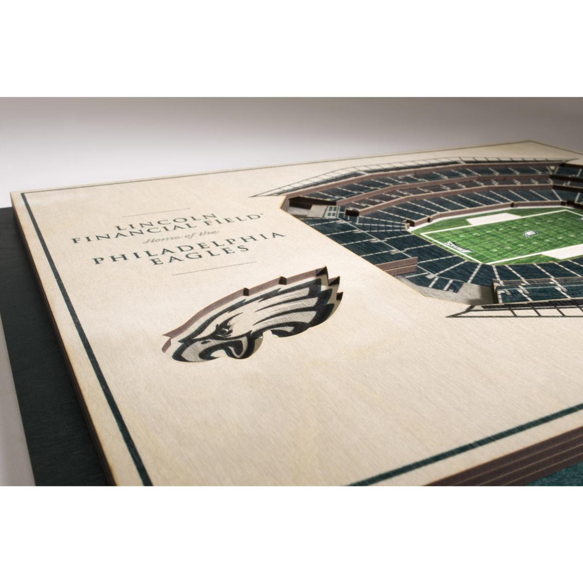 Philadelphia Eagles 25 Layer StadiumViews 3D Wall Art