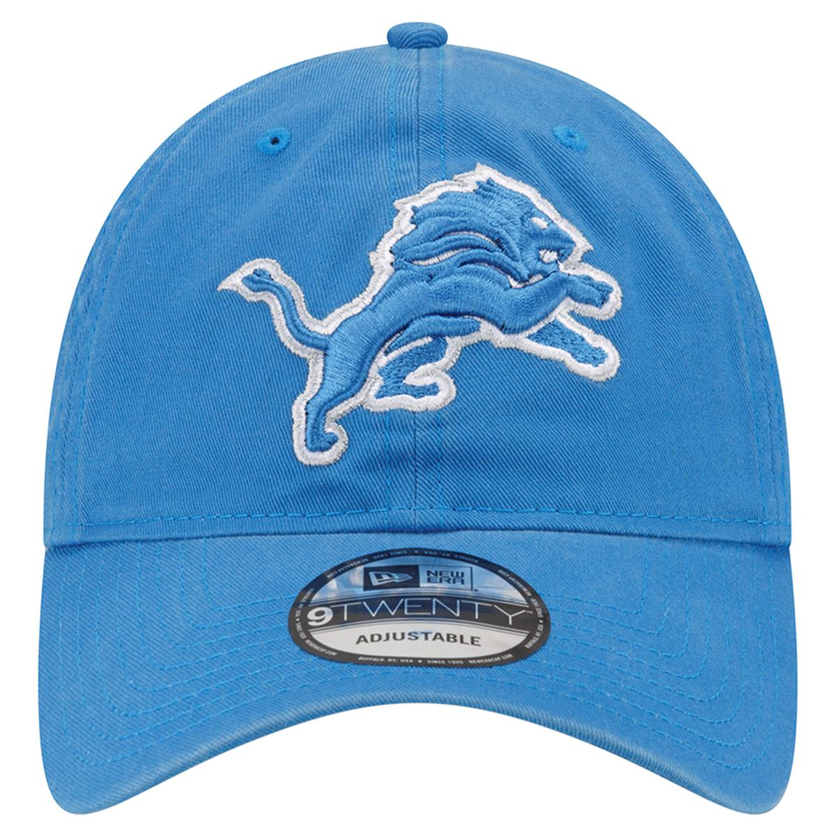 New Era Men's Detroit Lions Logo Blue 59Fifty Fitted Hat