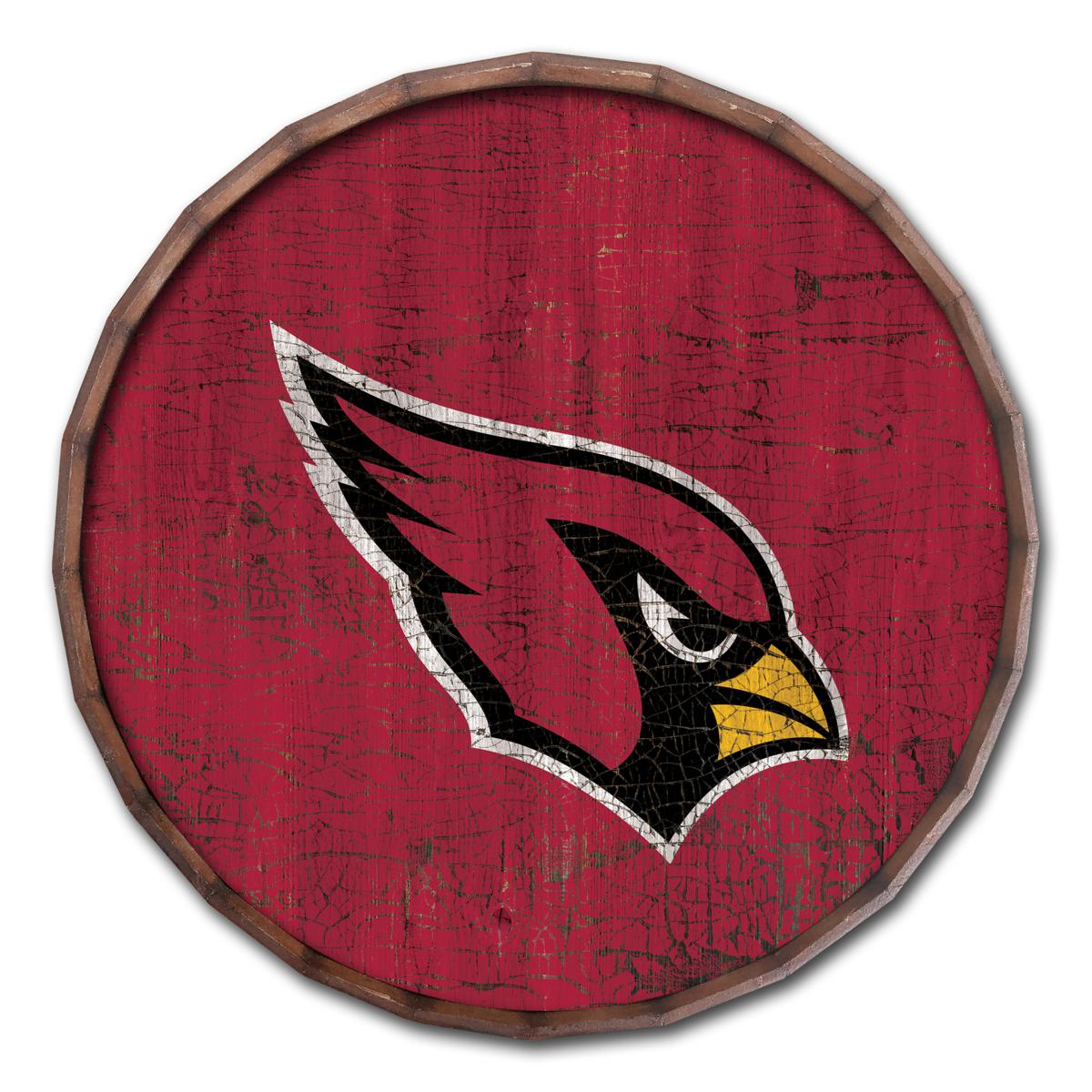 Officially Licensed NFL Arizona Cardinals Cracked Color 24 Barrel Top