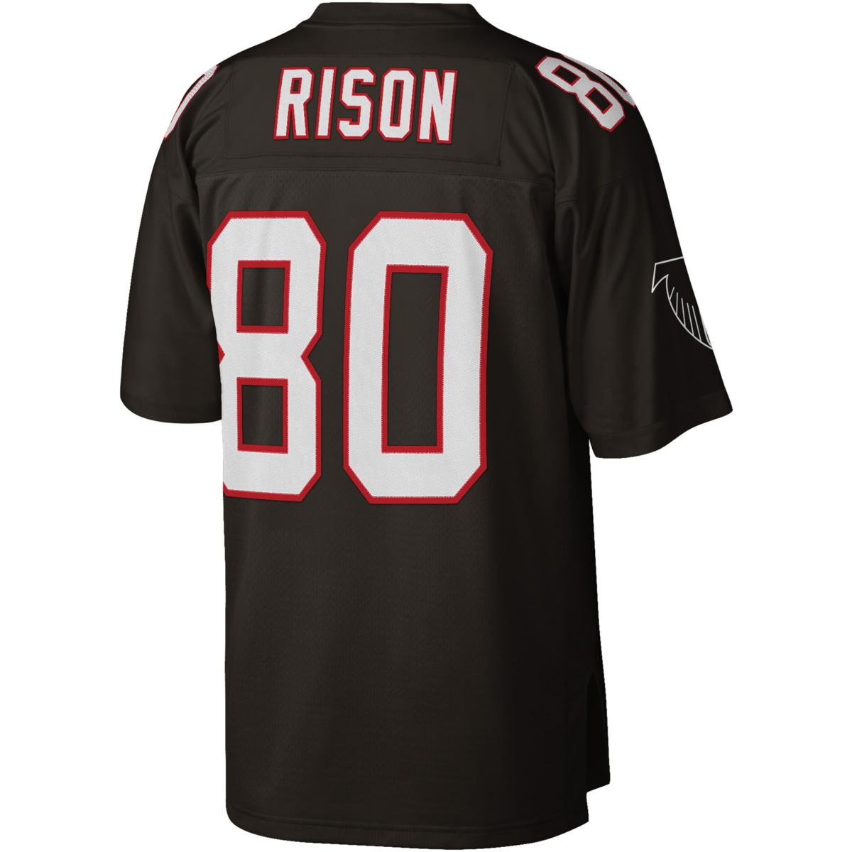 Men's Mitchell & Ness Andre Rison Black Atlanta Falcons Legacy Replica Jersey Size: Medium