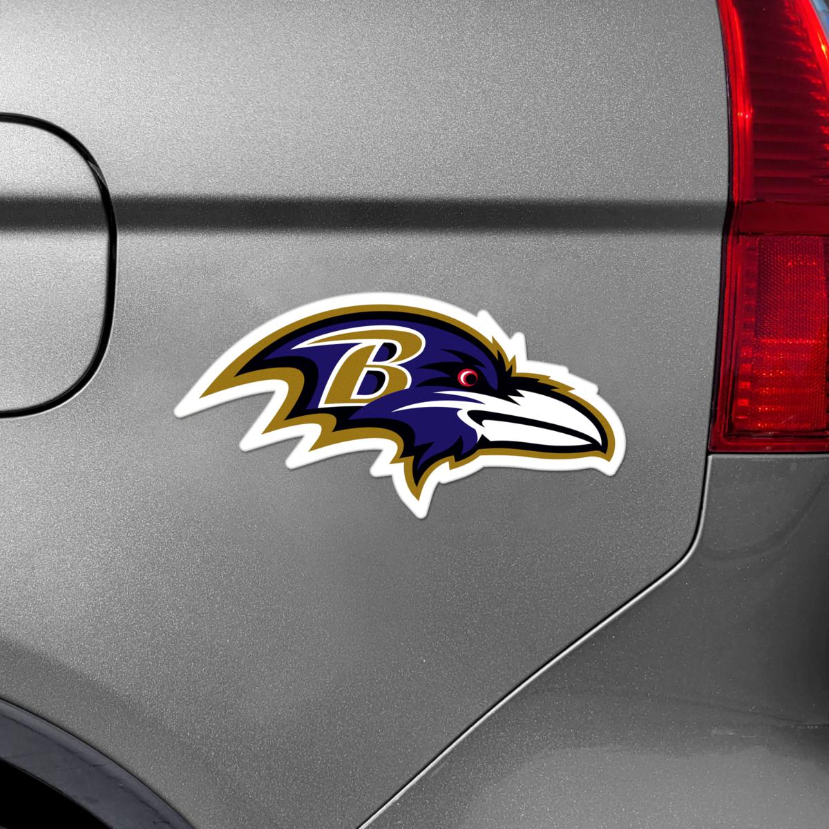 Baltimore Ravens Logo Type NFL Football Die-cut MAGNET