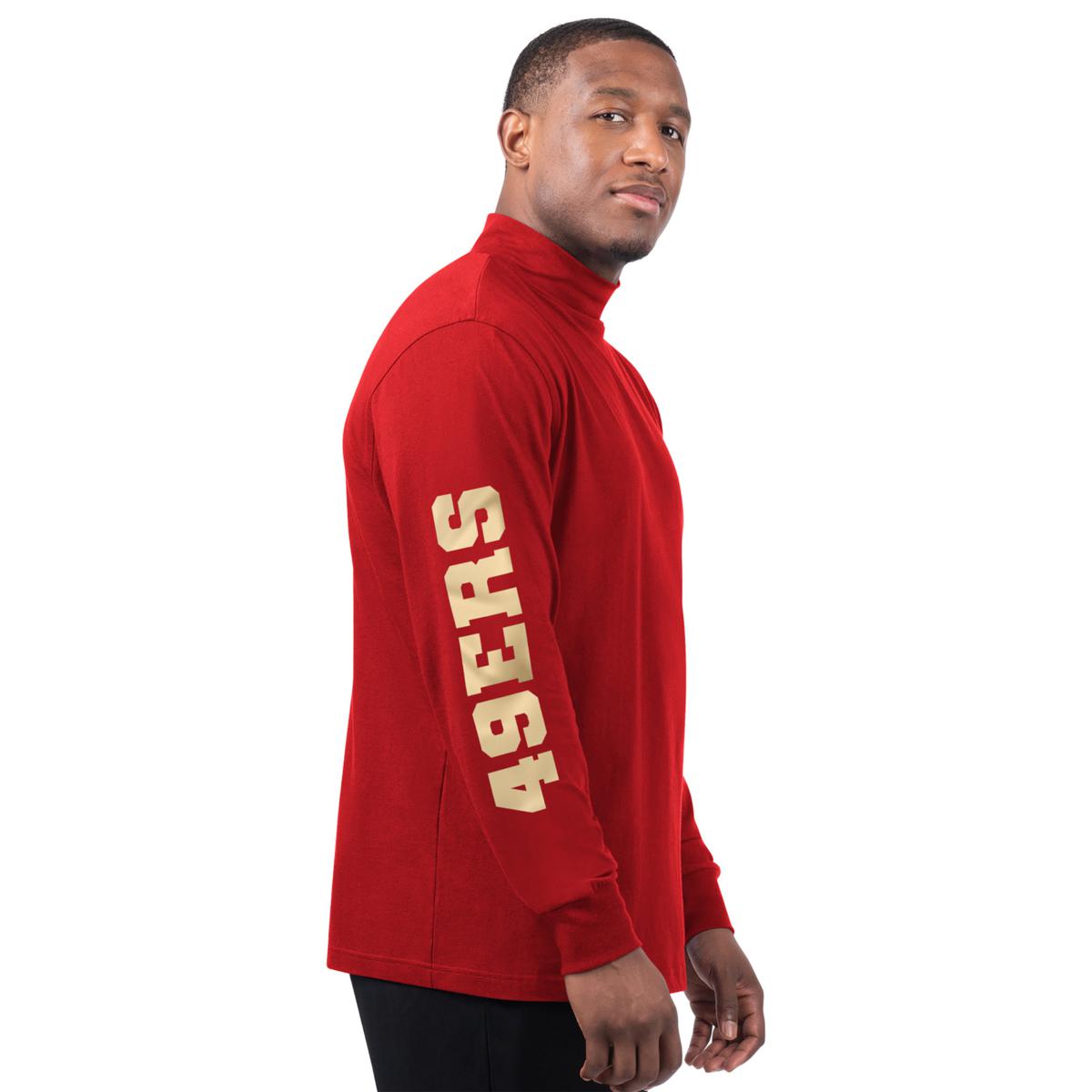 Officially Licensed NFL by Carl Banks Long Sleeve Mock - 49ers | HSN