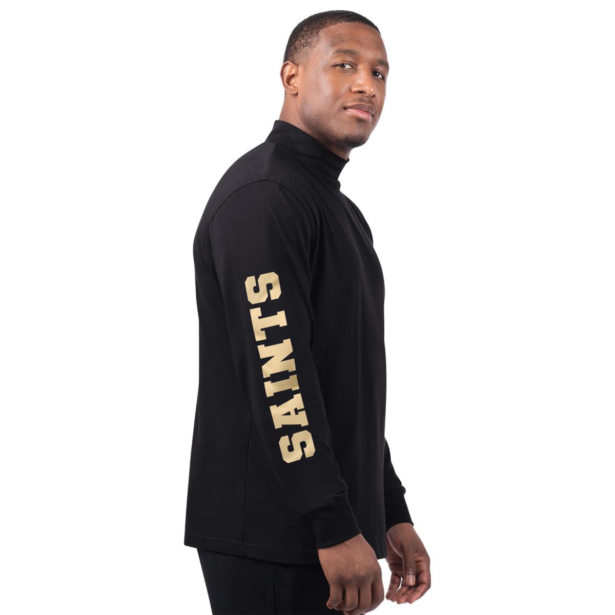 テンダーロイン MOCK NECK NFL ナチュラル　XL Officially Licensed NFL by Carl Banks Long Sleeve Mock - Saints | HSN