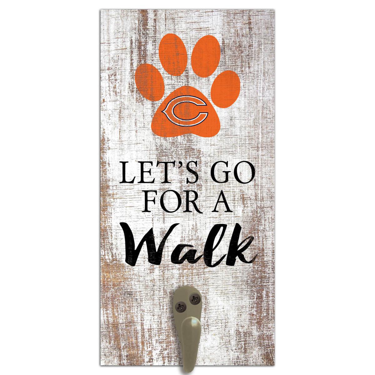 Officially Licensed NFL Chicago Bears Dog Leash Holder Sign