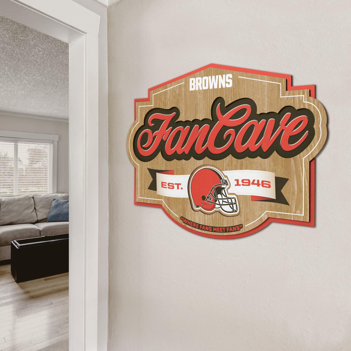 Cleveland Browns Fan Man Cave Banner Flag