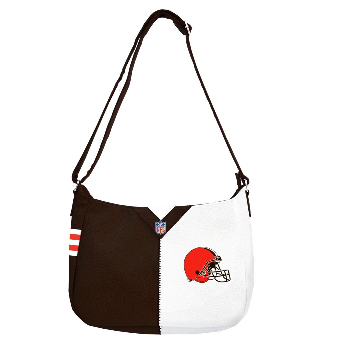 Officially Licensed NFL Cleveland Browns Pebble Split Hobo Bag ...