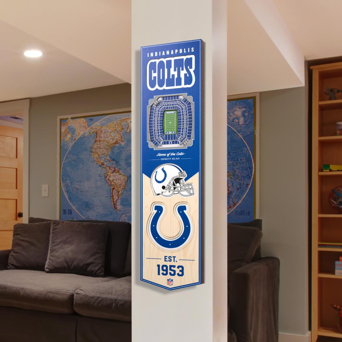 Personalized NFL Indianapolis Colts US Flag Demon Face Funny 3D