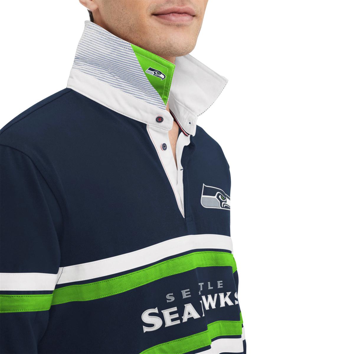 Authentic NFL Apparel Men's Seattle Seahawks Home Team Varsity