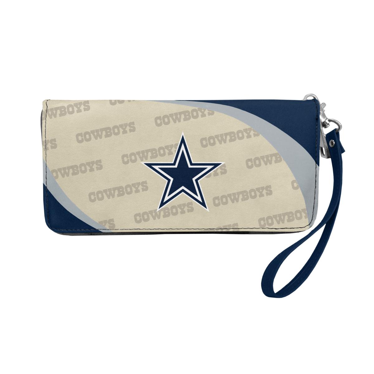 Officially Licensed NFL Dallas Cowboys Curve Zip Organizer Wallet