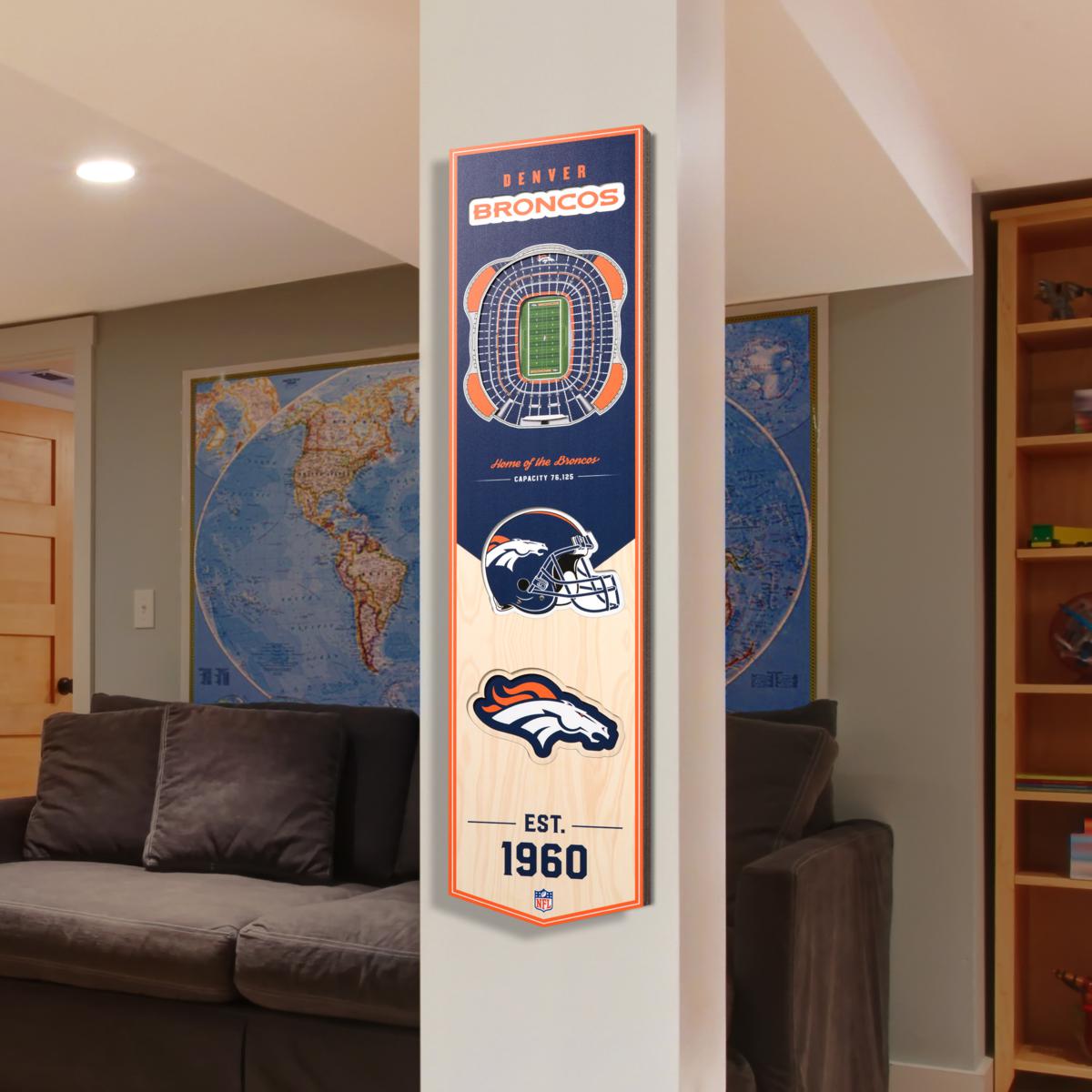 YouTheFan NFL Denver Broncos Fan Cave Sign