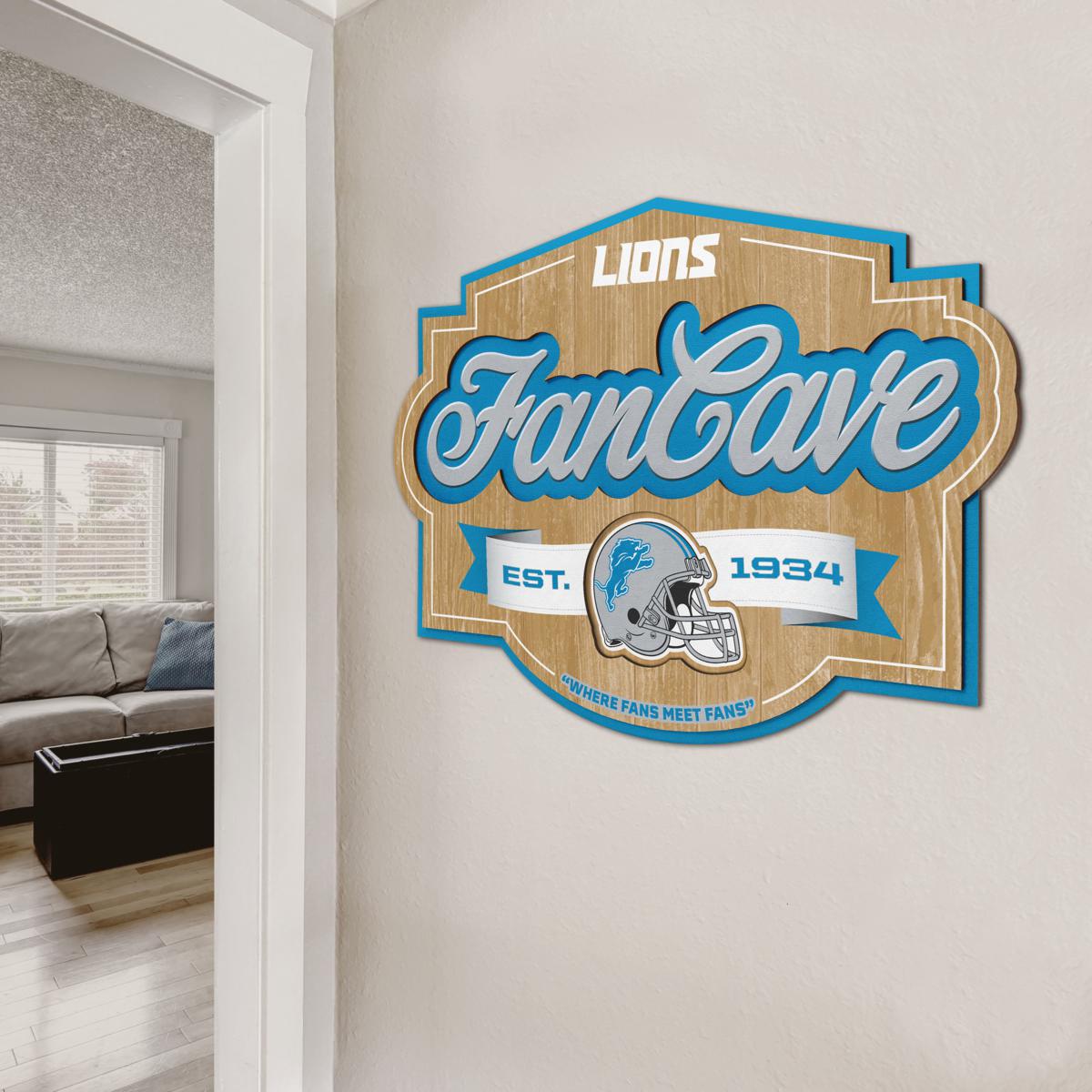 Logo Detroit Lions 3-Pack Fan Decal