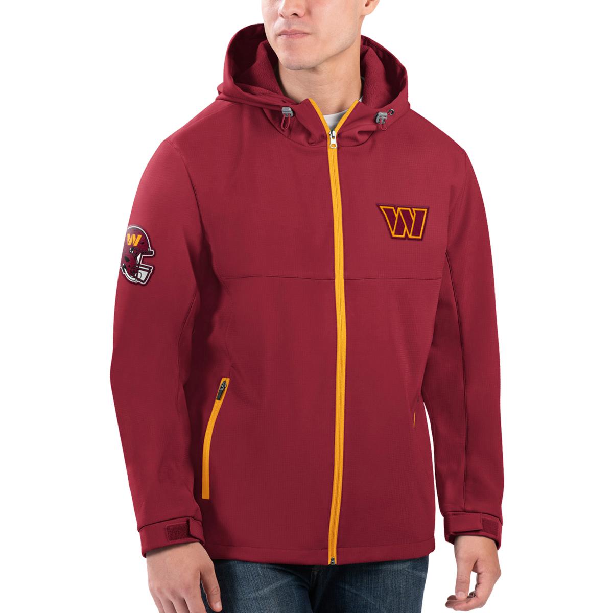 Nfl team color poly knit with outlet sherpa lining zip up hoodie