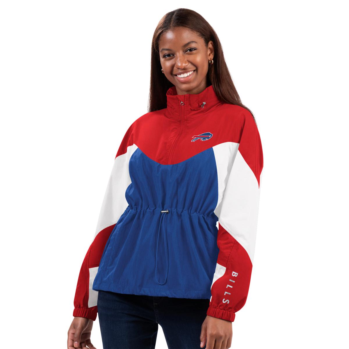 Football Fan Shop Officially Licensed NFL Women's A-Game Fleece Sweatshirt by Glll - Bills