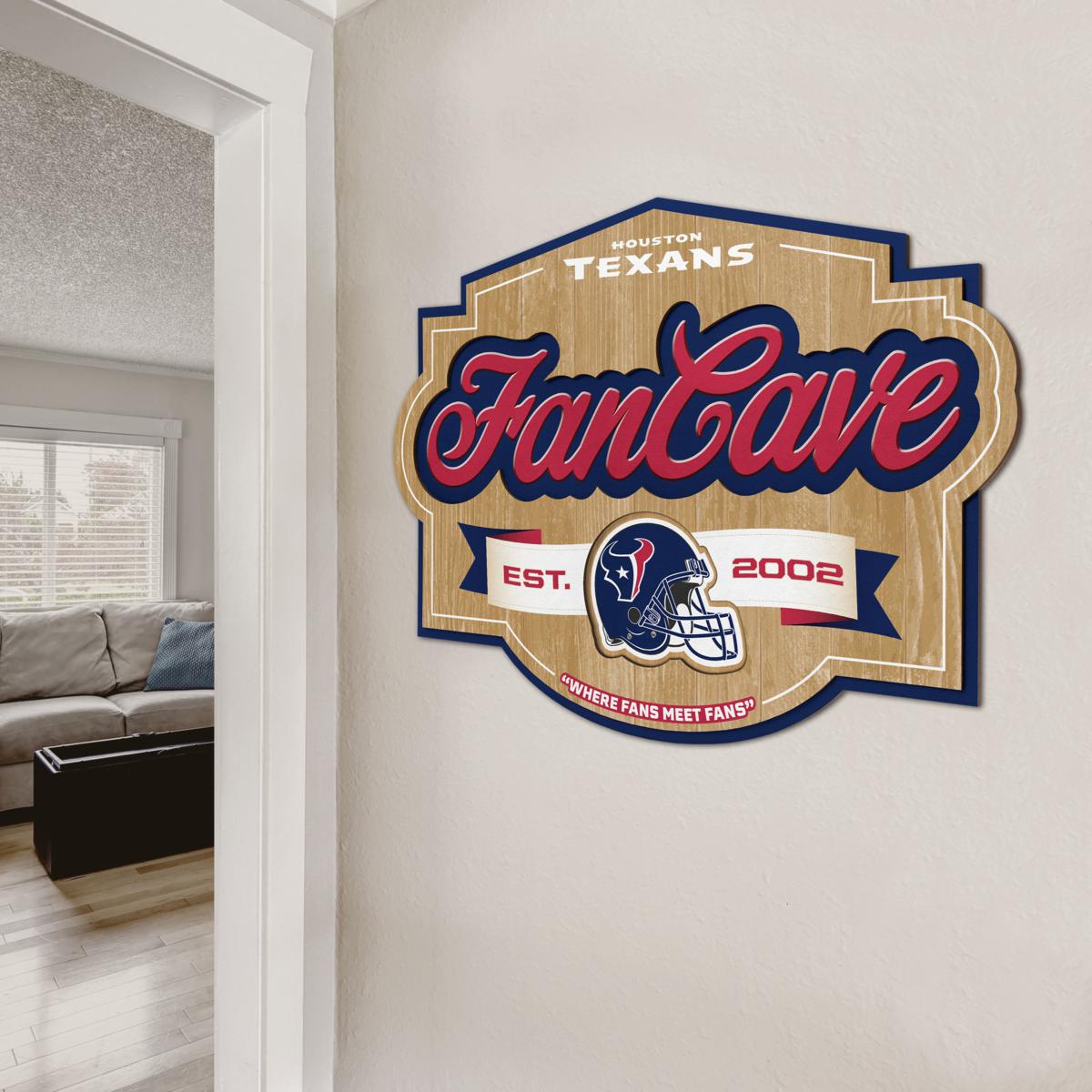 YouTheFan NFL Houston Texans Fan Cave Sign