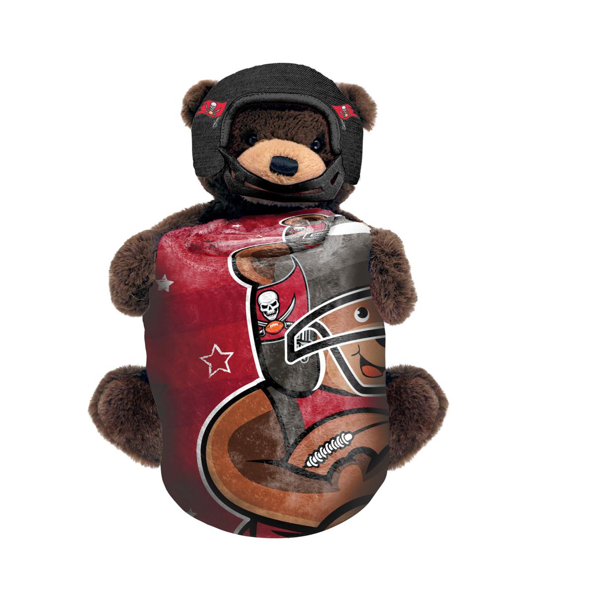 : Northwest NFL Plush Bear Hugger with 40 X 50 Silk