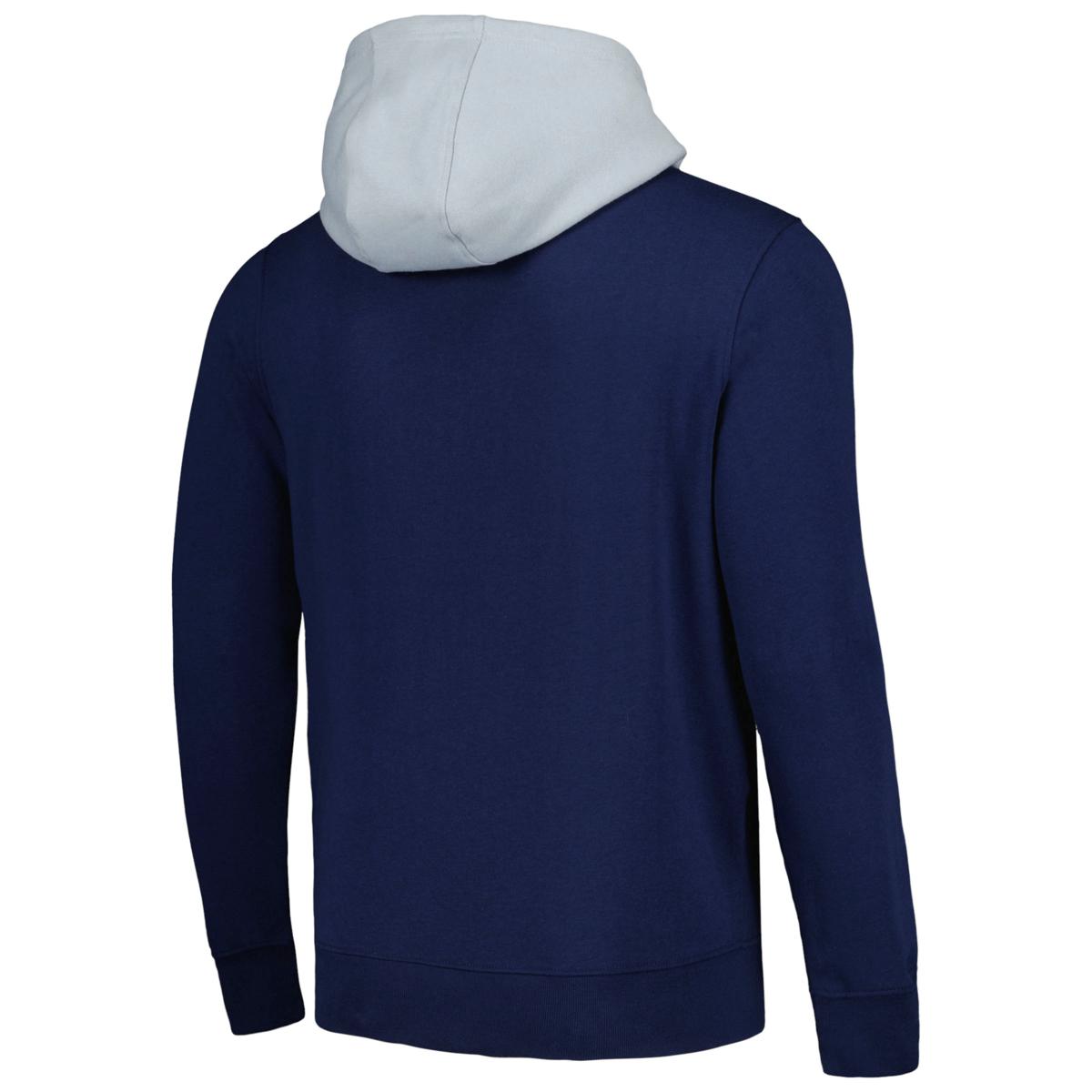 DALLAS COWBOYS TAKE THE FIELD TRI-COLOR BLOCK HOODED FLEECE PULLOVER