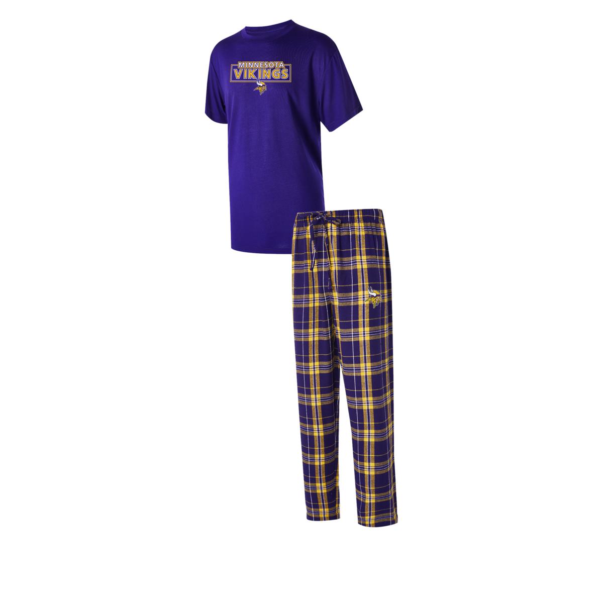 Mens Minnesota Vikings Sleeping Wear, Vikings Pajamas