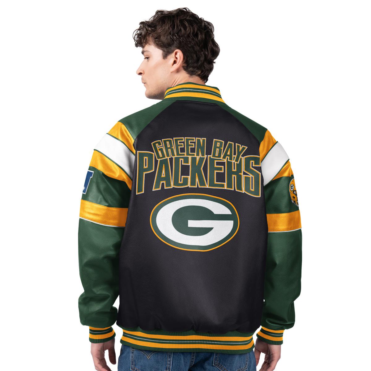 NFL PACKERS レザージャケット GREEN BAY PACKERS NFL FOOTBALL LEATHER JACKET X-LARGE | eBay