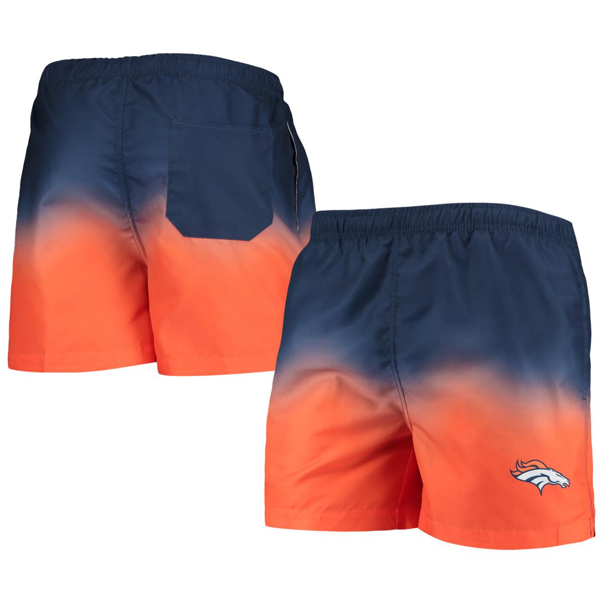 Officially Licensed NFL Men's FOCO Dip-Dye Swim Shorts, Broncos