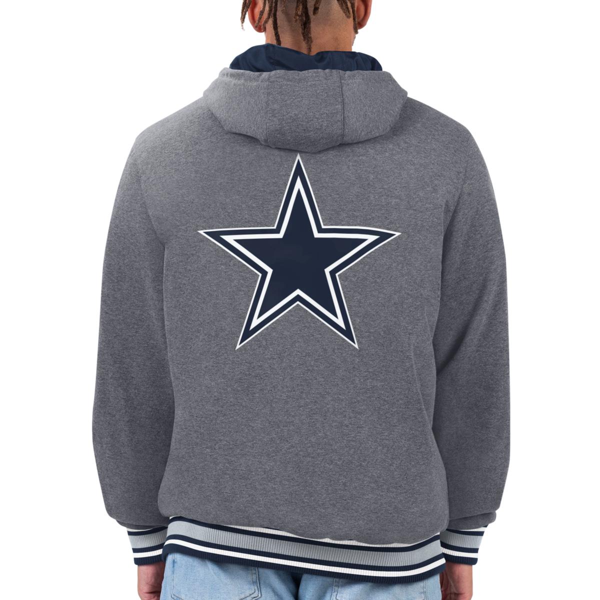 Football Fan Shop Officially Licensed NFL Men's Reversible Commemorative Jacket by Glll - Cowboys