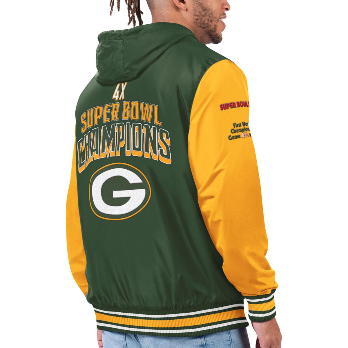 Vintage Logo Athletic Heavy Green Bay Packers Game Day Side Pocket Hoodie  Size L