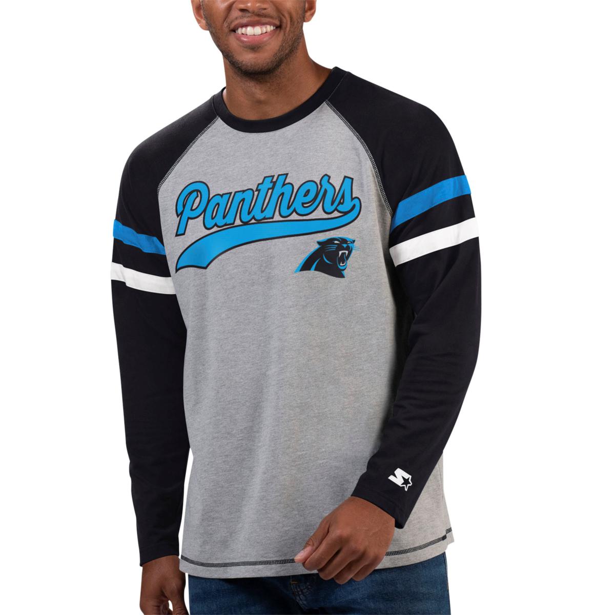 Men's Starter Heather Gray Detroit Lions Logo Graphic Pullover