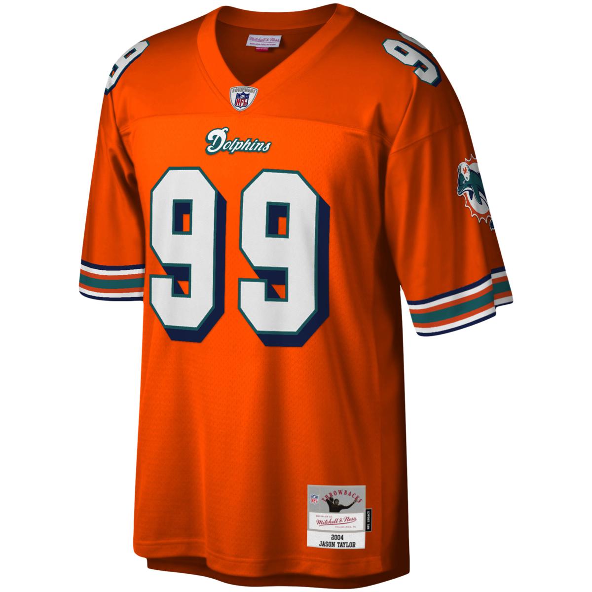 Officially Licensed NFL Miami Dolphins Men's Jason Taylor Jersey