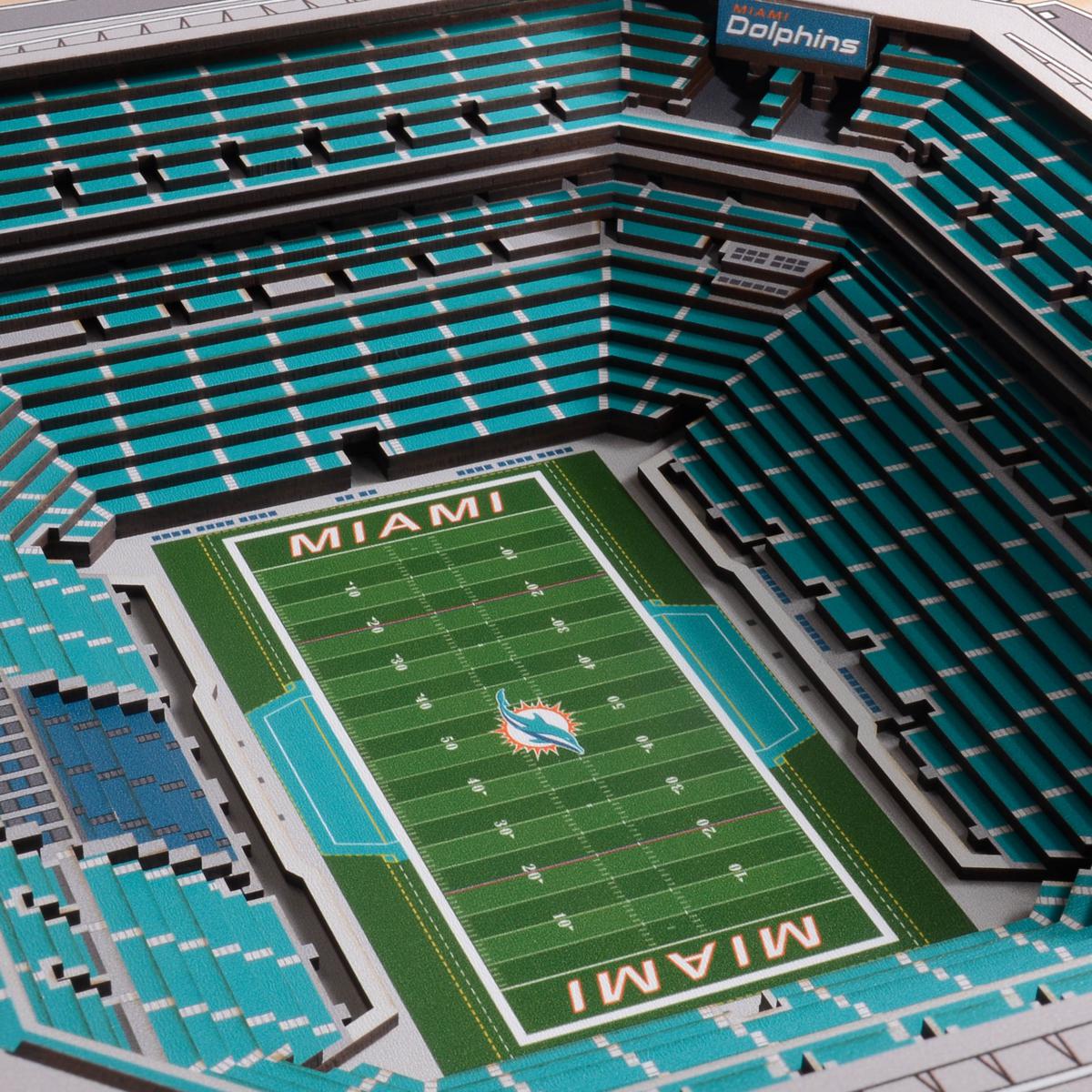 StadiumViews Miami Dolphins Multiple Colors/Finishes Sports Indoor Ornament  Shatterproof